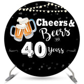 Prost Und Biere Zu 40 Jahr Runden Geburtstag Hintergrund